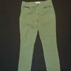 LOFT size 6 Green Jeans